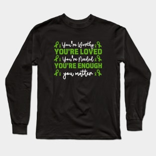 Mental Health Matters End The Stigma Psychology Therapy Long Sleeve T-Shirt